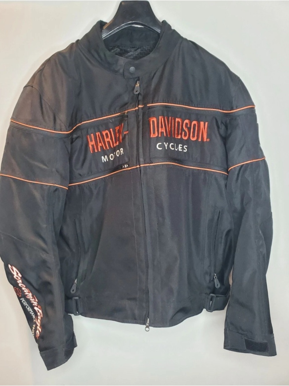 Harley Davidson Racing Screamin' Eagle Convertible Riding Jacket 2 in 1 Size XL
